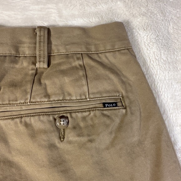 Polo Ralph Lauren Chino Shorts Mens 40 Brown Tan 6" Inseam Classic Fit Preppy - Picture 8 of 8